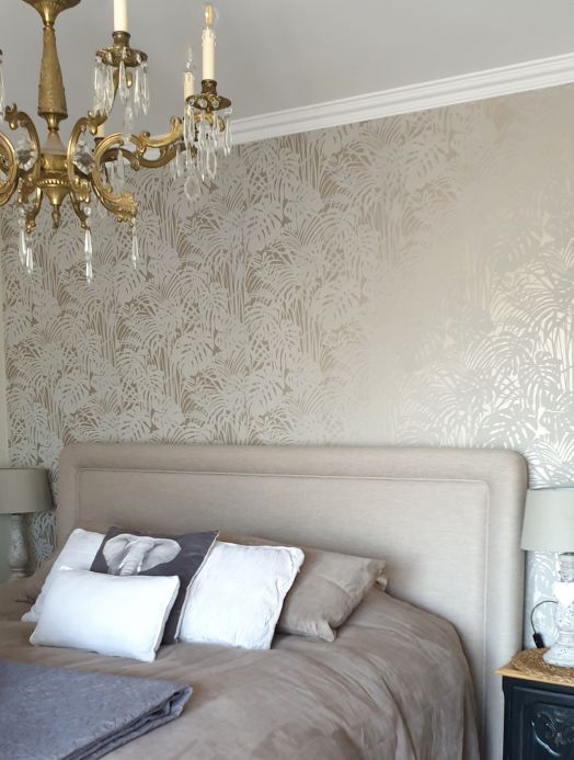 Cream Wallpaper Wallpaper Persephone cream Room View