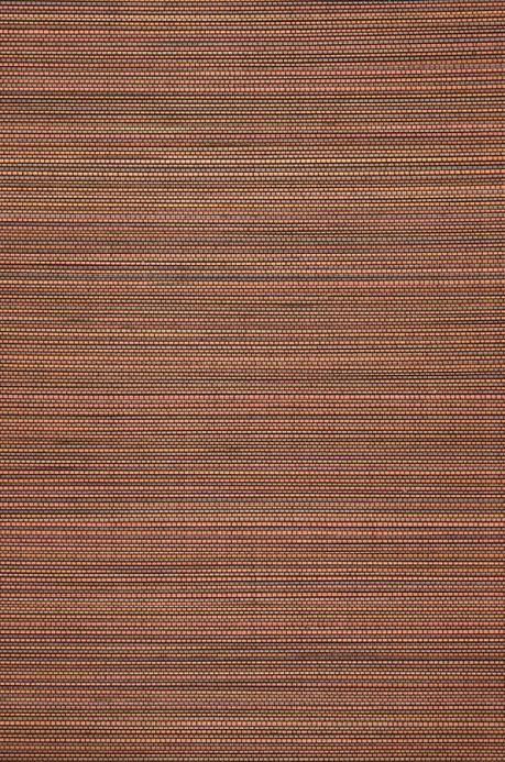 Orientalische Tapeten Tapete Thin Bamboo Strips 01 Kupferbraun A4-Ausschnitt
