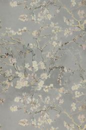 Papel pintado VanGogh Blossom gris ágata