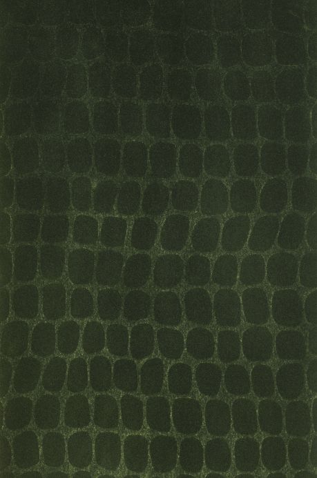Wallpaper Croco Velvet olive green | Wallpaper from the 70s