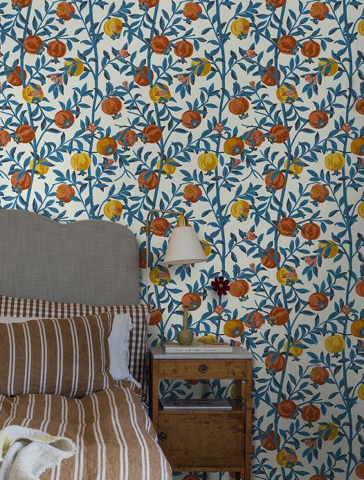 Wallpaper patterns Wallpaper Gwenda red orange Room View