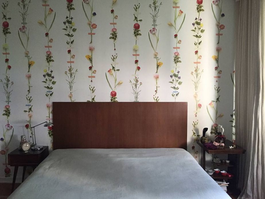 Floral Wallpaper Wall mural Kaschku multi-coloured Room View