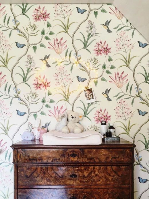Floral Wallpaper Wallpaper Pazia multi-coloured Room View