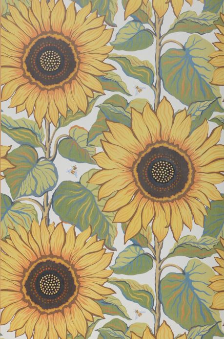 Floral Wallpaper Wallpaper Siwa yellow Roll Width