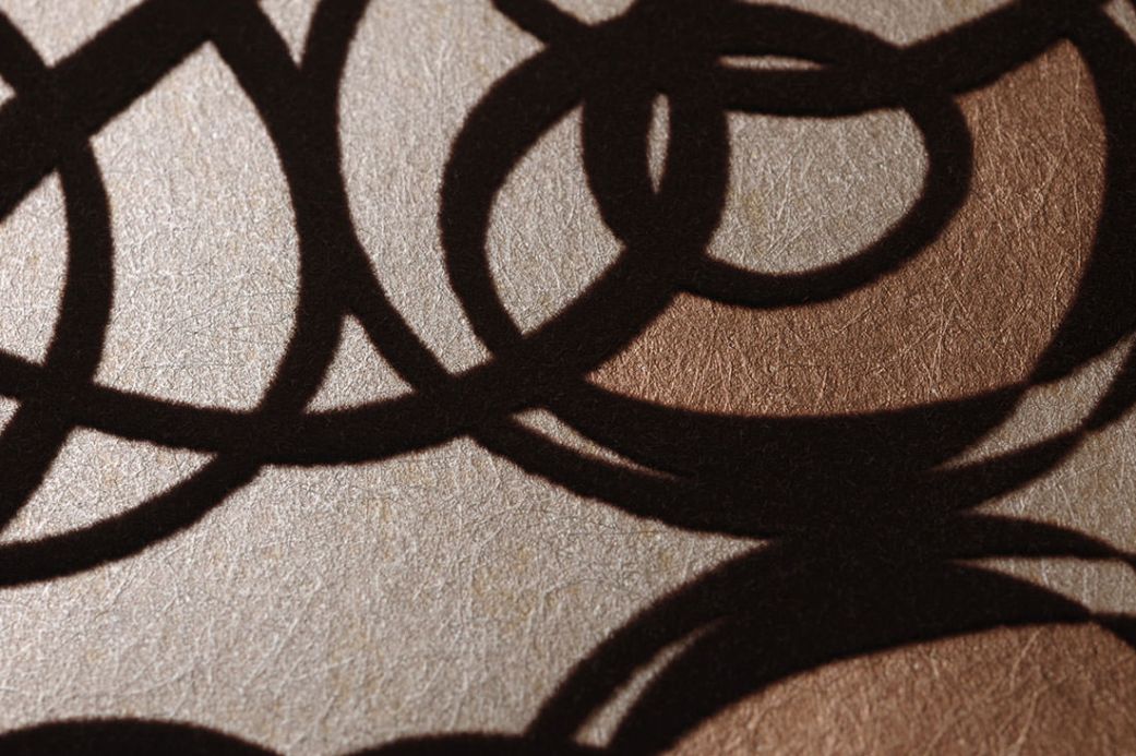 Archiv Papier peint Nilus brun chocolat Vue détail