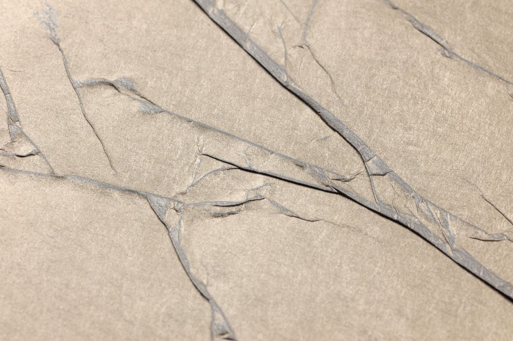 Crinkle Effect Wallpaper Wallpaper Crush Wilderness 03 pearl beige Detail View
