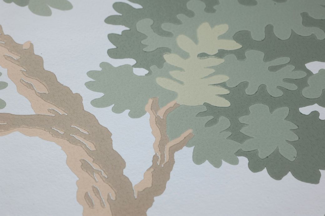 Beige Wallpaper Wallpaper Raphael Trees grey beige Detail View