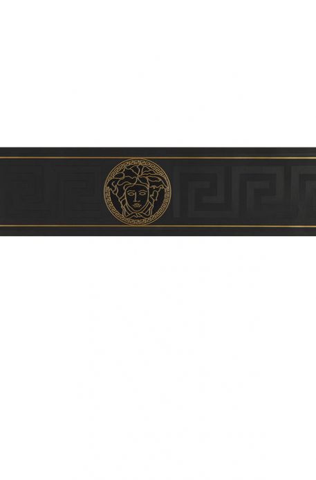 Carta da parati Versace Carta da parati Arabella nero Visuale dettaglio