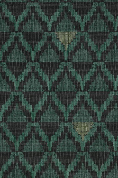 Design Wallpaper Wallpaper Kurumba patina green A4 Detail