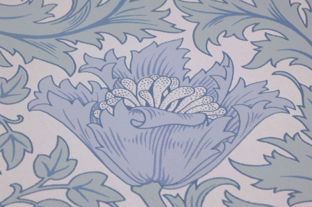 William Morris Wallpaper Wallpaper Maledisan white Detail View