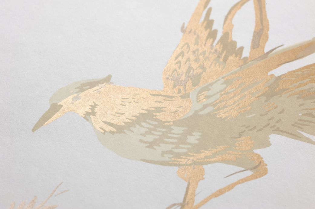Bird Wallpaper Wallpaper Coringa white Detail View