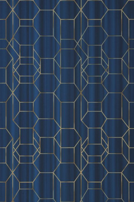Geometric Wallpaper Wallpaper Wigar shades of blue Roll Width