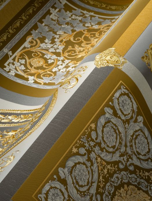 Carta da parati Versace Carta da parati Minerva oro Visuale dettaglio