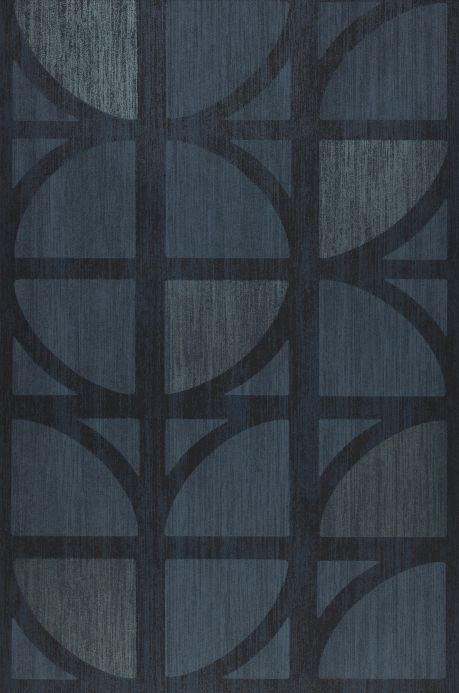 Geometric Wallpaper Wallpaper Salima grey blue Roll Width