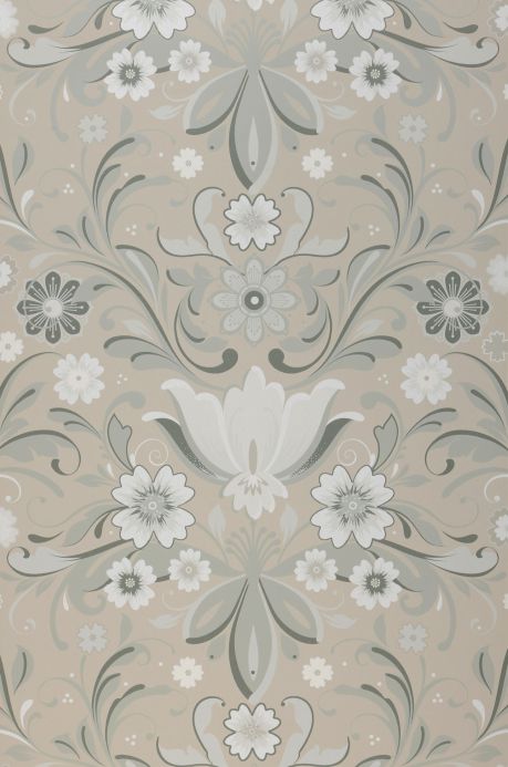 Classic Wallpaper Wallpaper Sanna light grey beige Roll Width