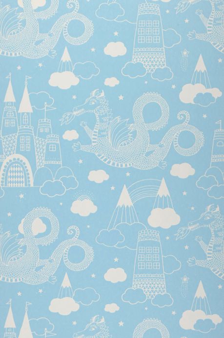 Design Wallpaper Wallpaper Drakhimlen light blue Roll Width