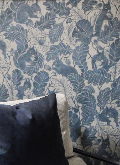 All Wallpaper Oak Tree Tails light blue Room View