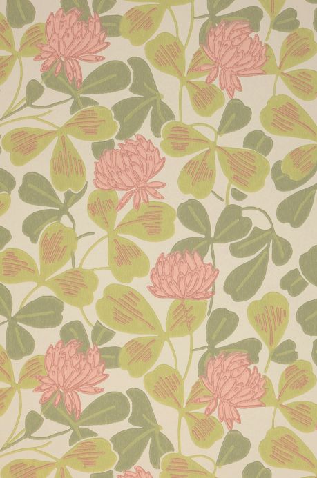 Floral Wallpaper Wallpaper Ludivine light pink A4 Detail