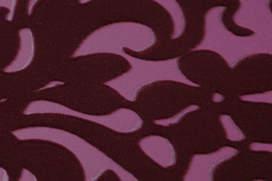 Archiv Wallpaper Juventas dark claret violet Detail View
