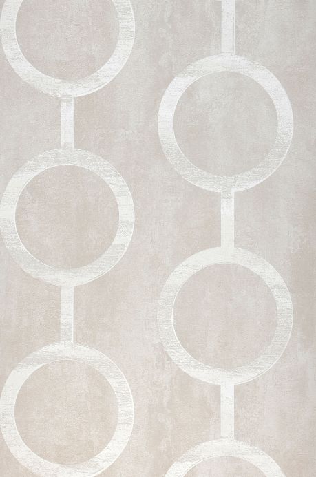 Geometric Wallpaper Wallpaper Florin light beige grey Roll Width