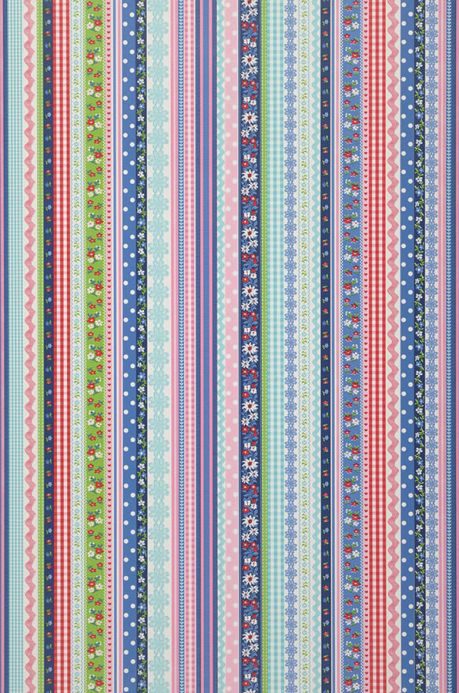 Striped Wallpaper Wallpaper Hellen multi-coloured Roll Width