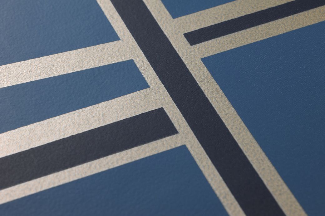 Geometric Wallpaper Wallpaper Havendale azure blue Detail View