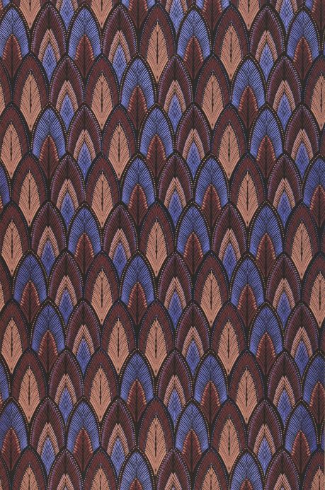 Botanical Wallpaper Wallpaper Maris blue violet Roll Width