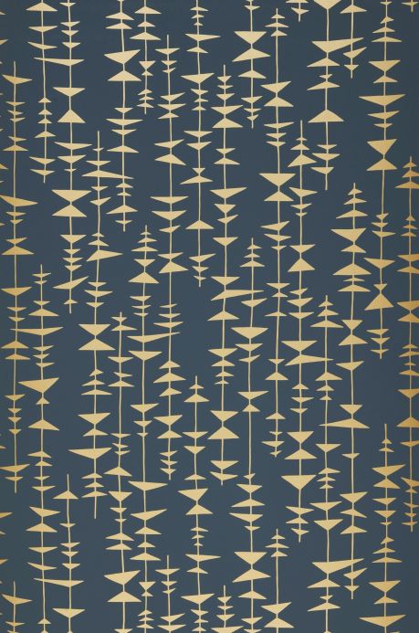 Geometric Wallpaper Wallpaper Ditto matt gold Roll Width