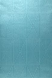 Papel pintado Origami azul turquesa
