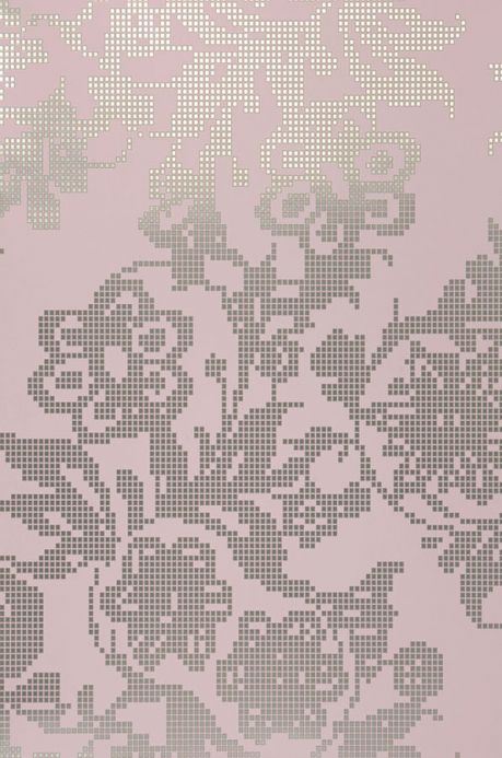 Papel de parede metálico Papel de parede Siduri violeta pastel claro Largura do rolo