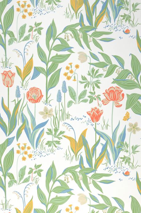 Floral Wallpaper Wallpaper Charlotte cream Roll Width