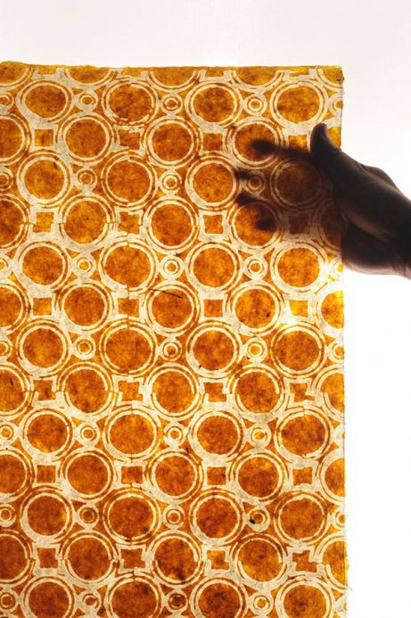 Designers Papel de parede Nangwa amarelo milho Ver detalhe