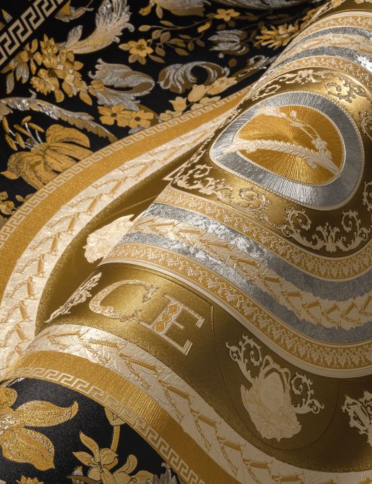 Versace Tapeten Tapete Venus Schwarz Detailansicht