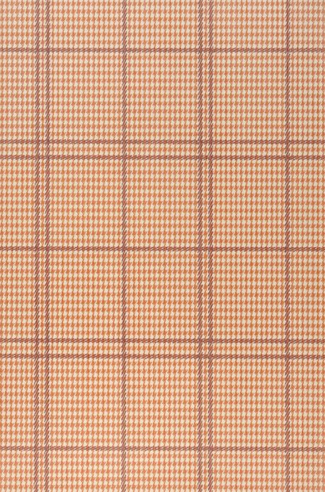 Textile Wallpaper Wallpaper Glencheck orange Roll Width