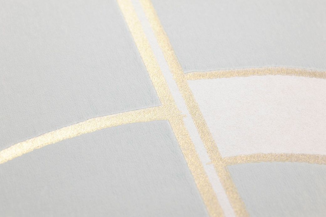 Goldene Tapeten Tapete Arches Hellminttürkis Detailansicht