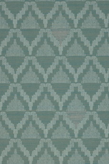 Design Wallpaper Wallpaper Kurumba mint turquoise A4 Detail