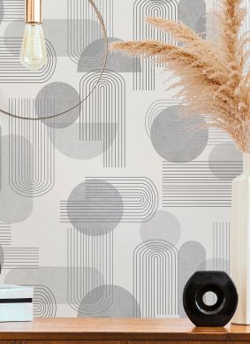 Wallpaper Ultra grey tones Raumansicht