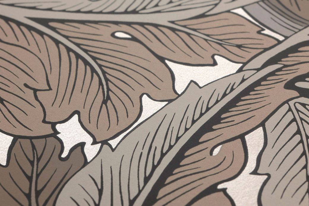 William Morris Wallpaper Wallpaper Patagonia grey brown Detail View
