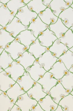Wallpaper Braided Daisy pea green A4-Auschnitt