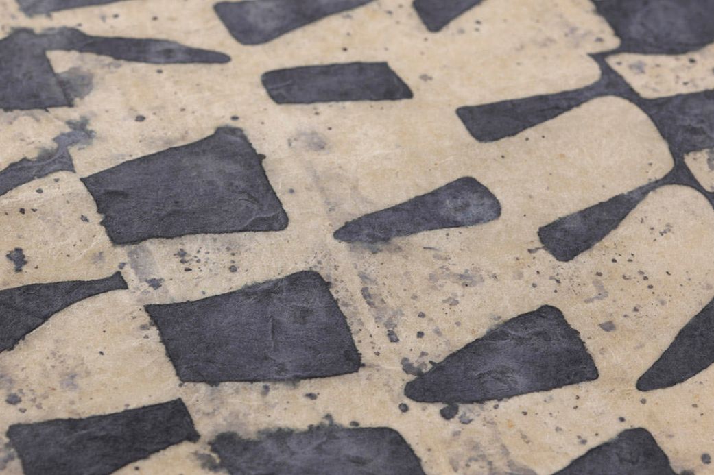 Designer Wallpaper Tenpe anthracite grey Detail View