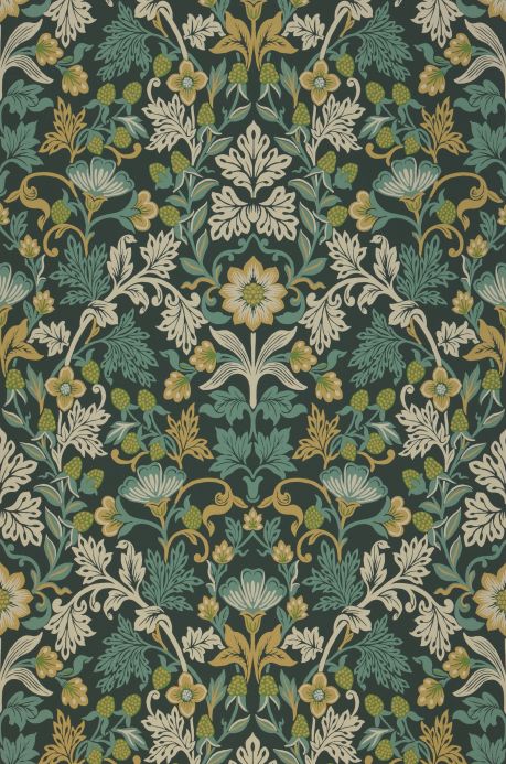 Classic Wallpaper Wallpaper Josefin mint turquoise Roll Width