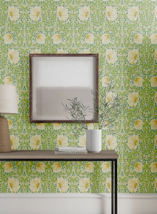 William Morris Wallpaper Wallpaper Despina light green Room View