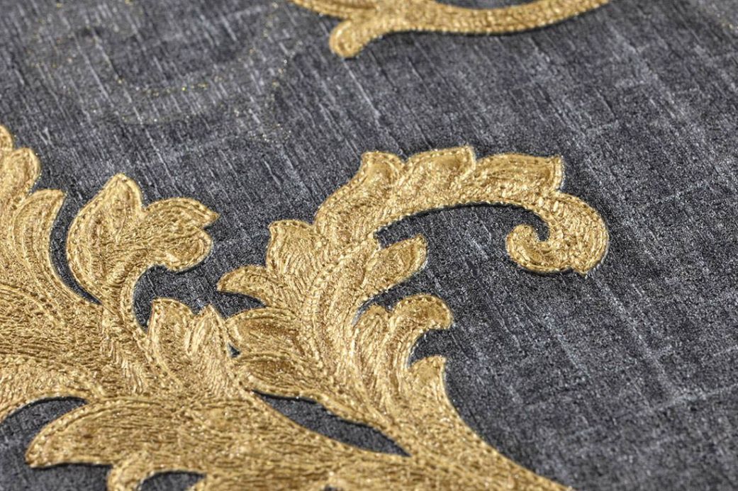 Versace Tapeten Tapete Gloriosa Perlgold Detailansicht