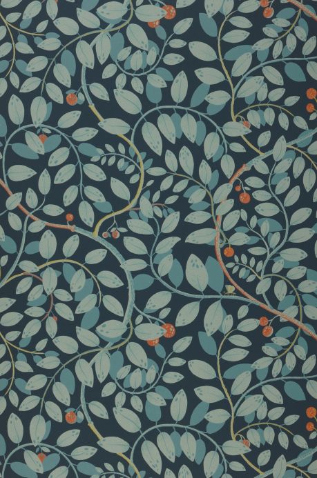 Botanical Wallpaper Wallpaper Grada mint turquoise Roll Width