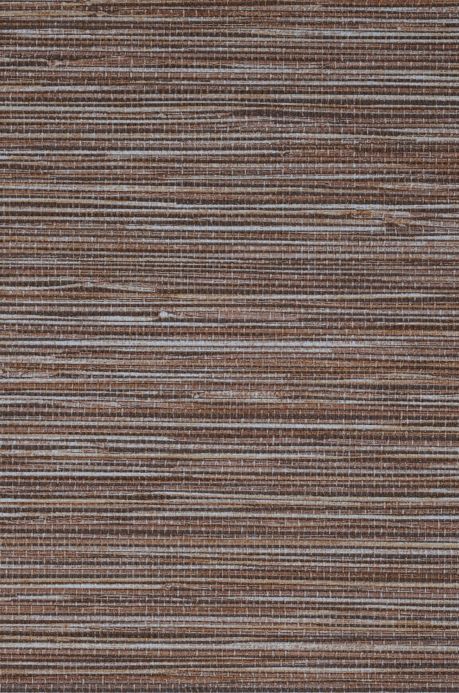 Plain Wallpaper Wallpaper Grasscloth Illusion dark brown A4 Detail
