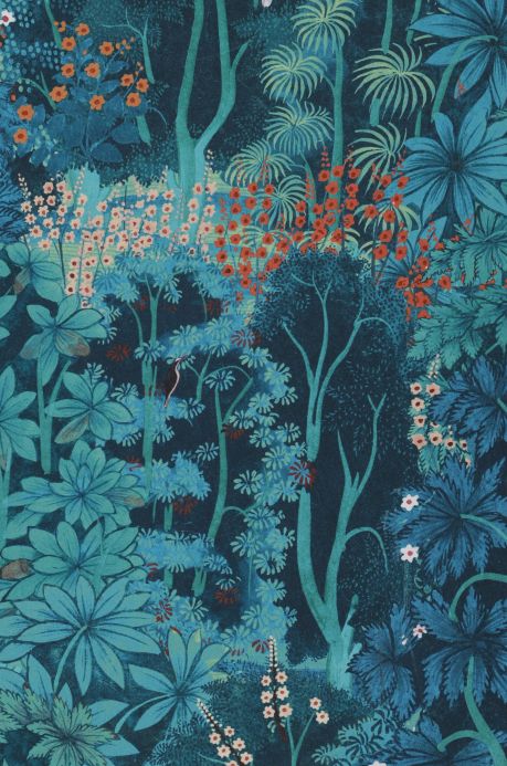 Wallpaper Wallpaper Garden of the Gods blue grey A4 Detail