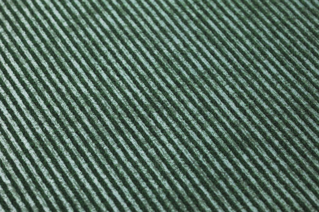 Striped Wallpaper Wallpaper Hotaru dark green Detail View