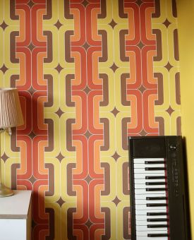 Woodstock vibes – Funky wallpaper for your music room 