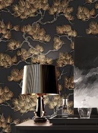 Wallpaper Sagano anthracite grey