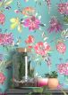 Papel pintado Candice turquesa pastel